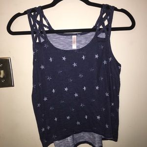 Star print crop top!